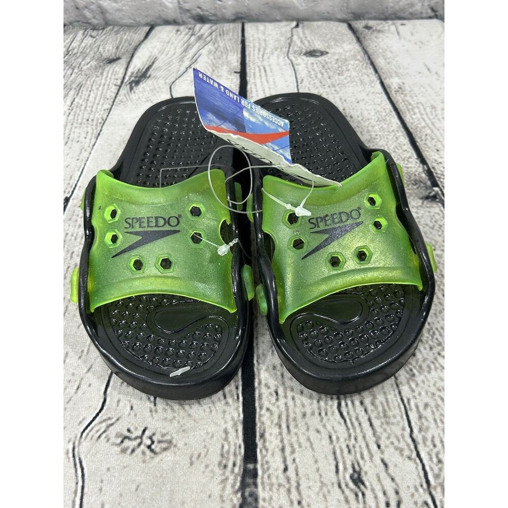 Speedo Sports Sandal Kids Black/Yellow Size Small
